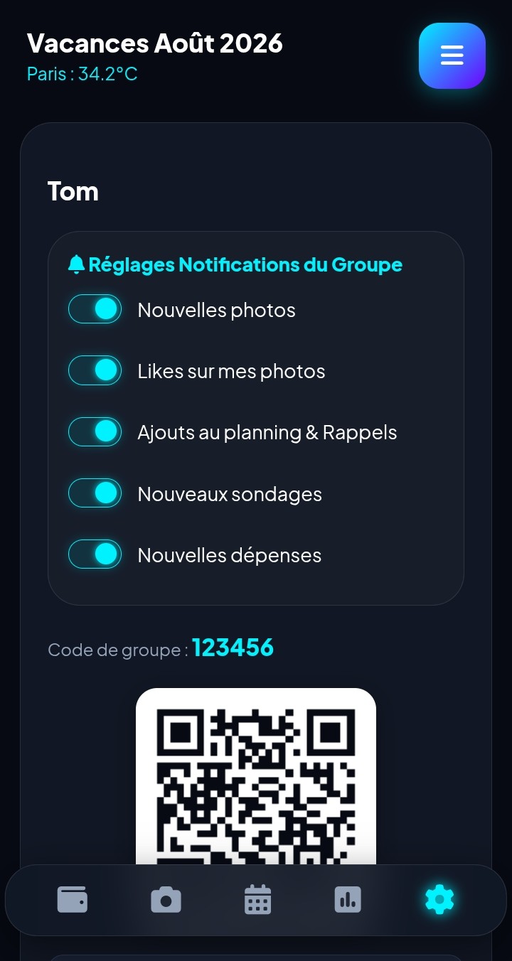 Paramètres